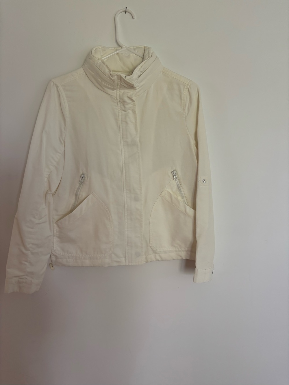 Joe Fresh Off-White Utility Jacket with Zip Pockets and hood